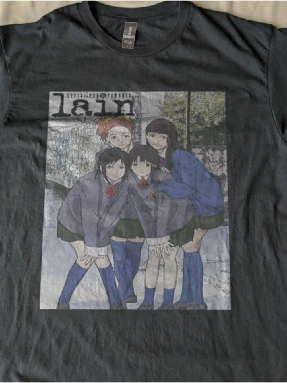 Anime Serial Experiments Lain Cyberpunk Psychological Anime Unisex T Shirt